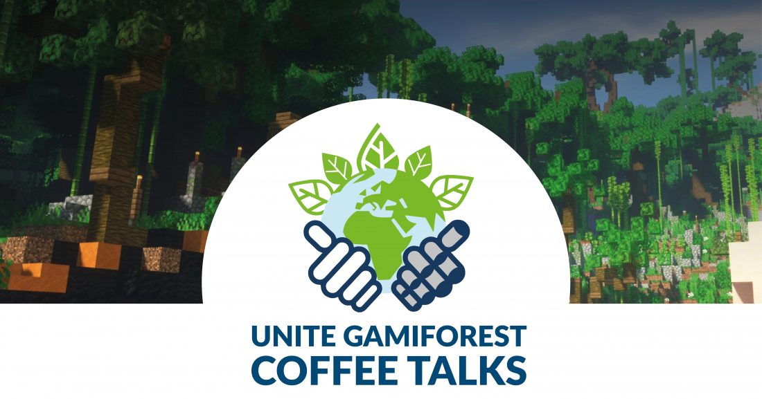Unite gamiforest header with logo and virtual forest